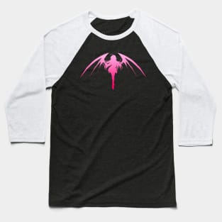 Demon Girl - Pink V Baseball T-Shirt